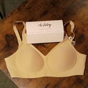 NWT As Fairy Beige 36D Seamless Comfort Bra With Extenders Padded Wirefree